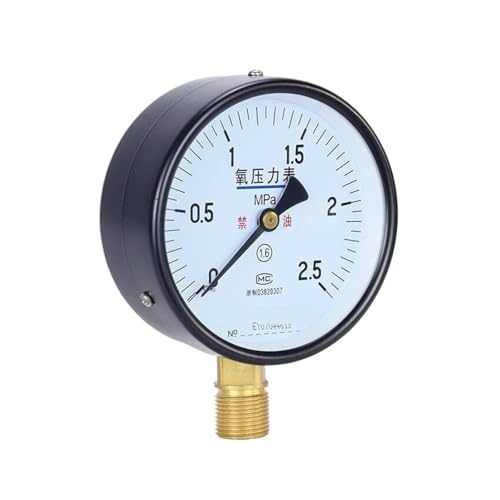 Manomètre haute pureté YO-100 radial pour contrôle de gaz