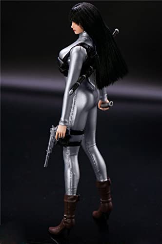 1:6 Clothes Accessory Silver Leather Tights Model for 12" Female Figure(only Tights)3