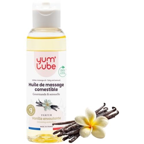 Yum'Lube | Massageöl Sexöl Essbar Vanille - Erotik-wellness & Massage - Tantra Massage Oil - Massageöl Öl Sex - Massage Oils For Date Night - Erotik-massageöle Muskelentspannung - Körperöl Mit Duft