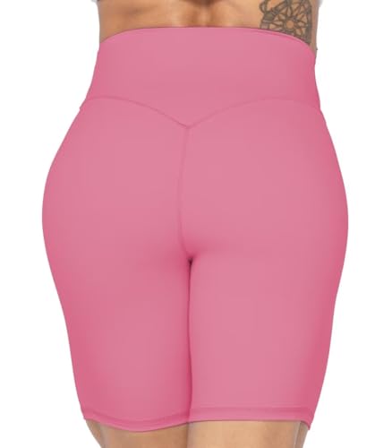 Image of Sunzel No Front Seam High Waist Biker Shorts for Women, Squat Proof Yoga Workout Gym Bike Shorts | 3, 5 Or 8-Inch Inseam, High Waisted, Tummy Control, No Front Seam, Buttery Soft, Compression Fit, Squat Proof