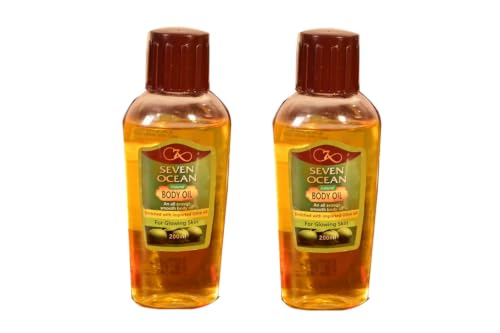 Image of Khukumoni Natural Body Oil | Nourishes & Moisturizes Skin | For Soft Smooth & Glowing Skin | Pack of 2 (200ml each)