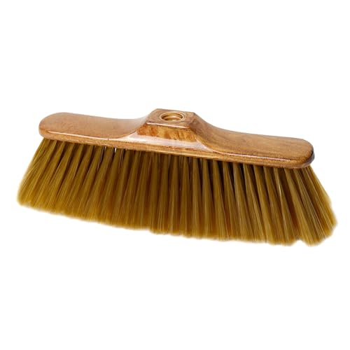 MAYA Escoba CACHÉ. Barrido Extra Suave para Suelos Delicados. Taco de Madera Barnizada y Fibras Especiales para Parqué.