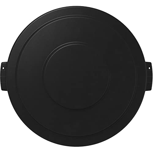 Image of SPARTA Bronco Lid for 32 Gal. Trash Can, Durable, Food-Safe, NSF and HACCP-Compliant, Lid for Commercial Use (Container Sold Separately - Fits Bronco Only), Polyethylene, 32 Gallon, Black (Pack of 4)