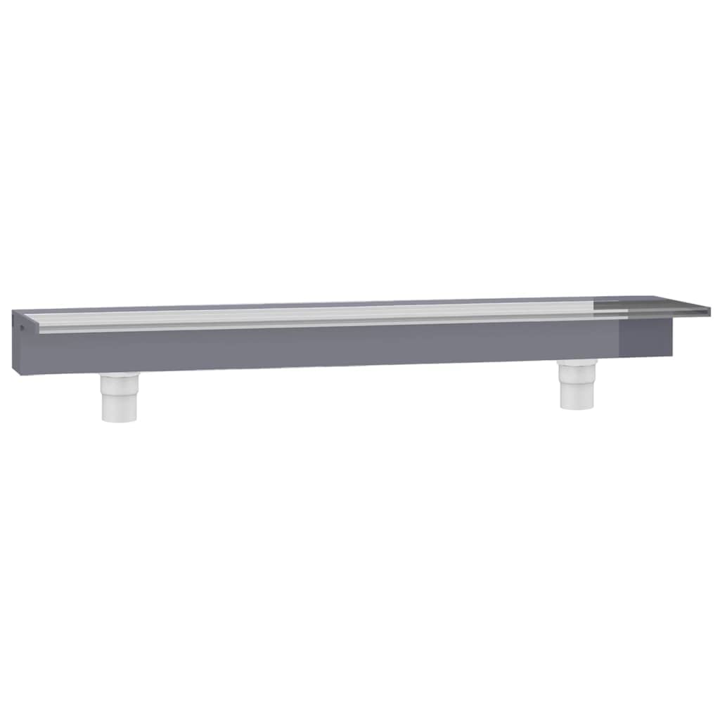 vidaXL Fuente Cascada con LED RGB para Piscina Jardín Estanque Patio Aporte Exterior Decorativo Relajante Luces Vista Sonido Acrílico