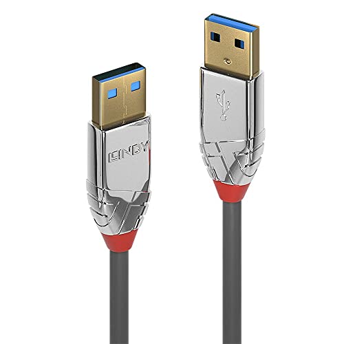 Lindy 36628 3m USB A USB A Male Grey USB cable - USB Cables (3 m, USB A, USB A, 3.0 (3.1 Gen 1), 5000 Mbit/s, Grey) - Image 2