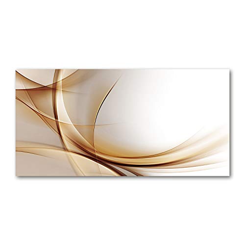 Splashback guard Tulup dosseret en verre trempé beige au design moderne