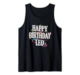 Photo Gallery uomo happy birthday leo first name boys colorful bday canotta Photo Gallery uomo happy birthday leo first name boys colorful bday canotta