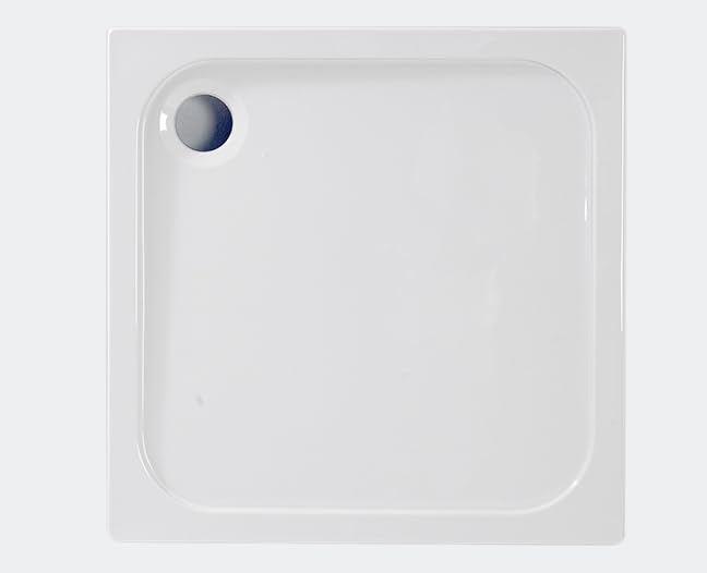 Coram Showers Stone Resin Shower Tray: Square 800mm x 800mm x 50mm