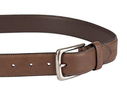 Columbia Men's Trinity Logo Belt-Casual Dress with Single Prong Buckle for Jeans Khakis - Image 3