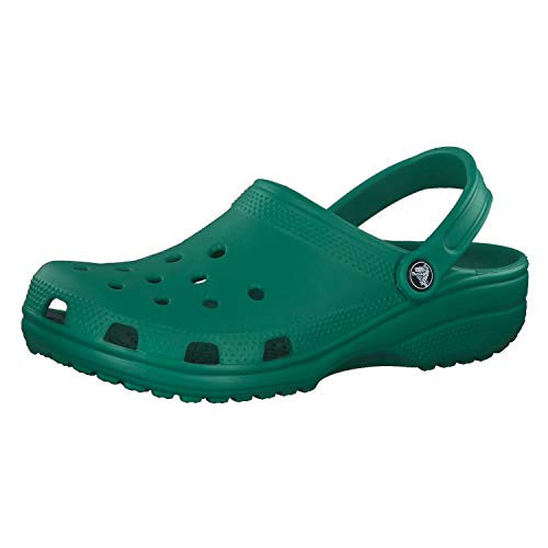 Crocs Unisex Men's and Women's Classic Clog, Deep Green, 9 US