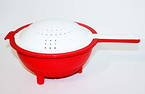 Tupperware Double Colander in Red and White, Green,red,white - Image 2