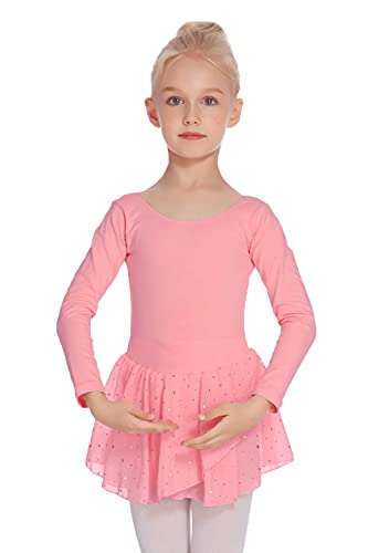 Image of Arshiner Kids Girls Classic Long Sleeve Leotard Dance Ballet Dress