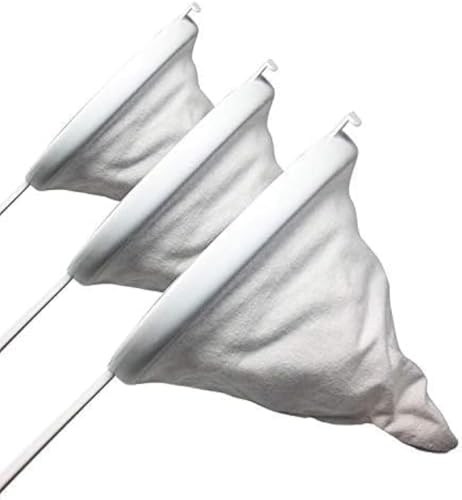 MGE - Set di 3 Colini Flanella - Colino Panno Cucina - Garza Alimentare per Filtrare - 3x Colino di Cotone x Alimenti - Colino in Tessuto per Alimenti - Filtro per Brodo - Filtro Alimentare
