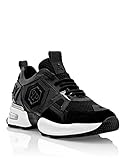 PP Philipp Plein Herren Runner Mix Materials Supercharged Schwarz 42