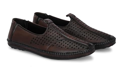 Image of Server Men's Loafer | Ethnic Shoes | Pathani Shoes Mojadi | Peshawari Slip On Shoes | Wedding Juttis | Party Shoes | Men's Fashion Shoes with TPR Sole