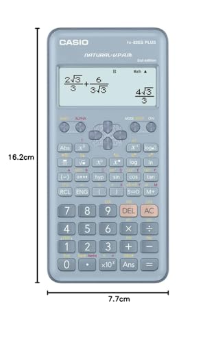 Casio FX-82ES Plus Blue 2nd Gen Non-Programmable Scientific Calculator