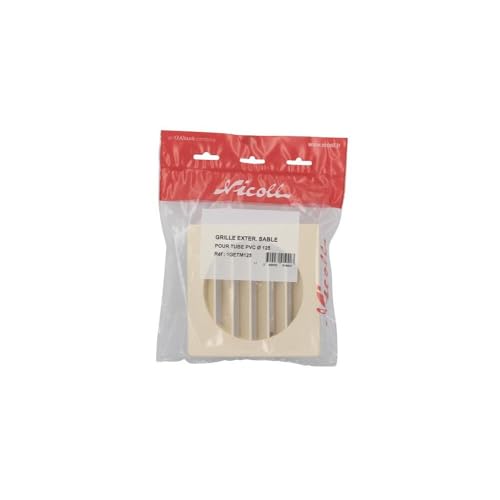 Nicoll - Grille d aeration speciale facade sable getm125 pour tube pvc – vue 2