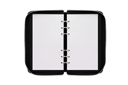 Filofax Personal Clipbook Fermeture Éclair Noir : Agenda Classeur Rechargeable - 3