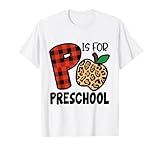Photo Gallery p is for preschool kids teacher back to school ghepardo stampa maglietta Photo Gallery p is for preschool kids teacher back to school ghepardo stampa maglietta