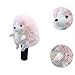 Vaveren Golf Wood Head Cover Golf Club Headcover Wrap Sleeve Golfer Gift Soft Protector Plush Hedgehog Shaped for Practicing Training, Pink