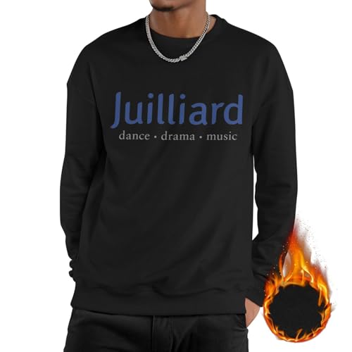 The Juilliard School Men'S Fleece Crew-Neck Hoodie Long Sleeve Fleece Sweatshirt-