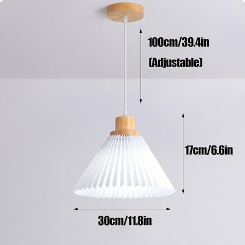 Lámpara colgante de tela blanca tipo araña moderna LED regulable 6