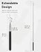 Uniclife 2 Pcs Telescopic Teachers Pointer Mini Retractable Finger Pointer Stick for Classroom Extendable Hand Pointer Classroom Pointer for Elementary School Kindergarten Teacher, up to 22.3
