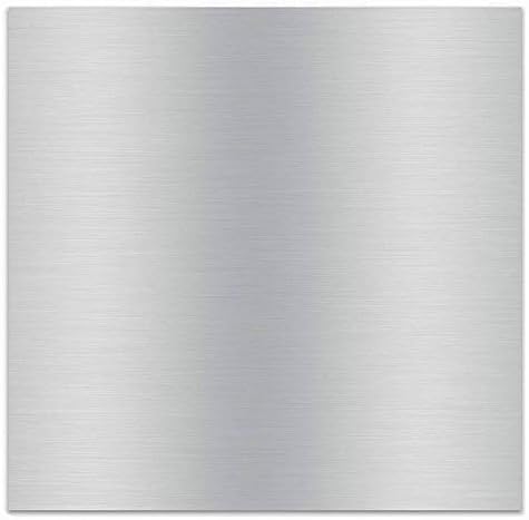 6061 T651 Aluminum Sheet Metal 12 x 12 x 1/8 (0.125") Inch Thickness Rectangle Metal Plate Covered with Protective Film, 3mm Aluminum Sheet Plate Flat Stock, Finely Polished and Deburred