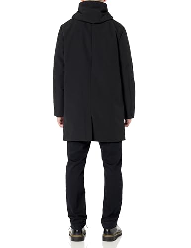 DKNY Men's Water Resistant Hooded Logo Parka Jacket2
