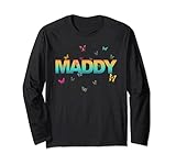Photo Gallery maddy - bellissimo nome con farfallas maglia a manica Photo Gallery maddy - bellissimo nome con farfallas maglia a manica