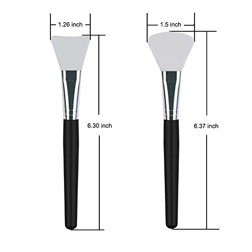 Lormay 2 Pcs Premium Quality Silicone Face Mask Brush Applicator For Mud, Clay Mask, Diy, Modeling Mask, Body Lotion, And Bb Cc Cream #TOP1