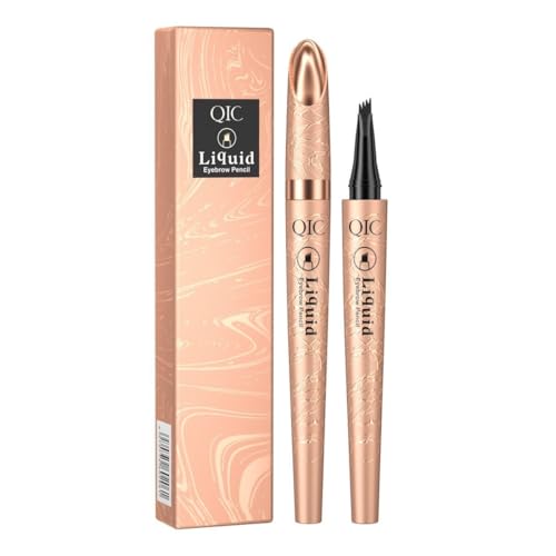 Lápiz de cejas mágico de 4 puntas microabiertas, lápiz de cejas duradero y resistente a las manchas, para cejas naturales y definidas
