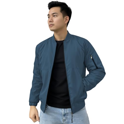 Image of NINQ Winter Jacket - Windproof Poca Cloth with Fur, Zipped mandarin Collar, 2 Front Pockets & Side Arm Pocket, Casual & Sportswear jackets for men