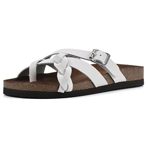 Image of White Mountain Women's Harrington Braided Footbed Sandal