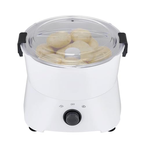 Pelapatate elettrico – Pelapatate automatico per 2 – 4 minuti di pelatura, adatto per patate da 1,76 lbs o verdure da 0,79 lbs, ideale per cucina e ristorazione