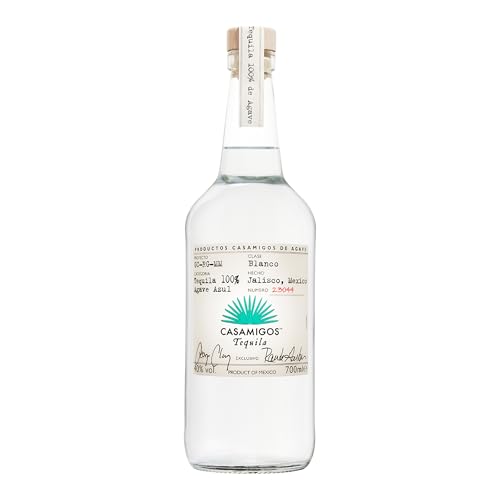 Casamigos Blanco Tequila | 40% vol | 70cl | Hints of Citrus | Vanilla & Sweet Agave | Crisp & Clean | Made from Hand-Selected Blue Weber Agave | Perfect for Gifting | Best Enjoyed with Friends