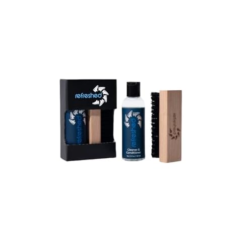 Refreshed Shoe Cleaning Kit | 1x 3.4oz Solution, 1x Brush Cover