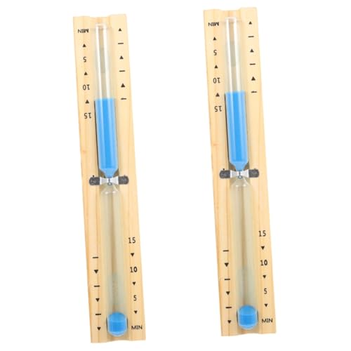 POPETPOP 2 Pièces en Bois Accessoires Sauna minuteur chronomètre de minuteur de minuteries Fourniture de Sauna minuterie en Bois pour Sauna Un Verre