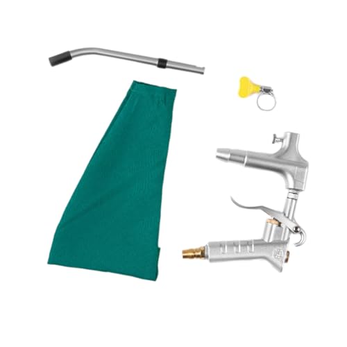 blloocod Soplador de Succión Industrial para Máquina de Coser - Aspiradora de Polvo con Boquilla de 9mm (0.35') y Tubo de 150mm (5.9') - Aleación de Aluminio y Acero Inoxidable