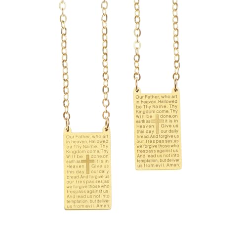 Catholic Town Stainless Steel Scapular with 