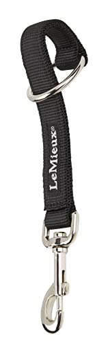 LeMieux Hook & Loop Strap - Black - Tough Nylon with Solid Metal Fittings - One Size