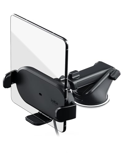 iOttie Auto Sense 2 Fold Qi Wireless Car Charger -Wireless Charging Automatic Clamping Dashboard Car Phone Mount for Google Pixel Fold, Galaxy Z Fold 4, Galaxy Z Flip 4, Other Foldable Smartphones