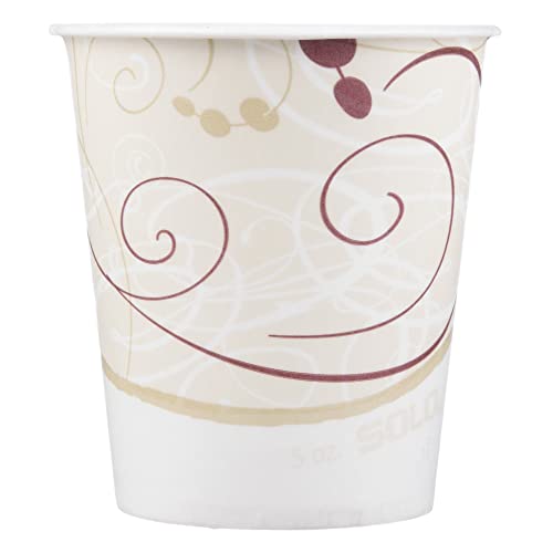 SOLO Cup Company R53SYMCT Paper Water Cups, Waxed, 5 oz (Case of 3,000)