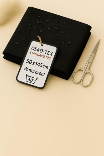 StoffBook SCHWARZ 600D NYLONSTOFF CORDURA STOFF EXTRA ROBUST TASCHEN STOFFE, C633