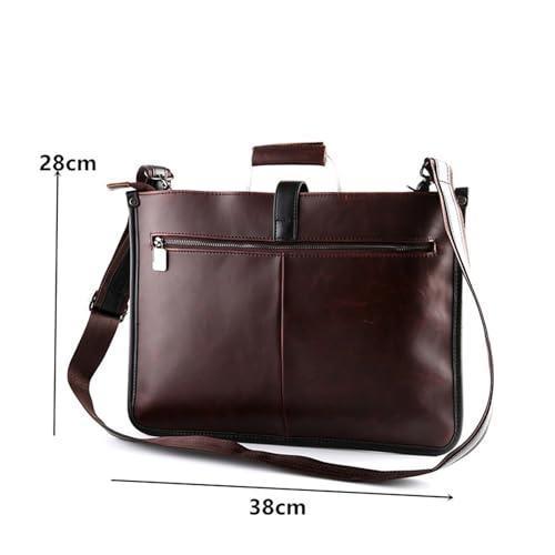 Leather Briefcase for Women Business Briefcase Male Crossbody Shoulder Bag Men Laptop Bag Man Handbag Briefcases2