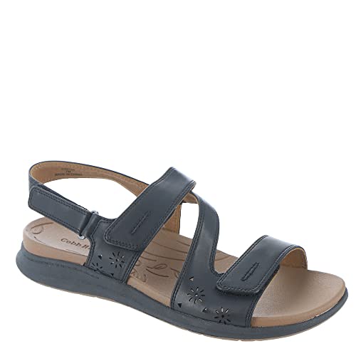 Cobb Hill Sandalo Tala Asym Donna, Sintetico nero., 35.5 EU