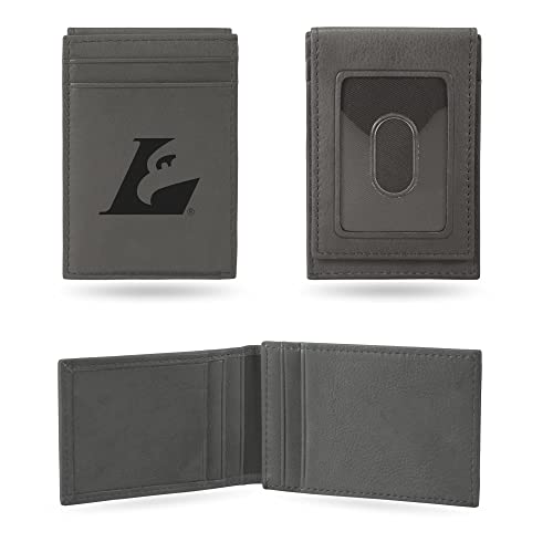 Image of Rico Industries NCAA Gray Laser Engraved Front Pocket Wallet - Compact /Comfortable /Slim