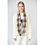 GERINLY Leopard Pocket Scarf for Women Warm Travel Zip Infinity Scarf for Winter - Image 3