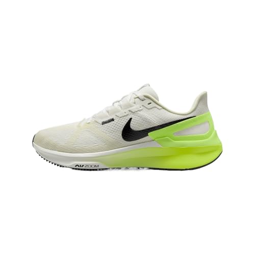 Nike Structure 25 Women's Road Running Shoes (DJ7884-111, Summit White/Volt/Coconut Milk/Black)