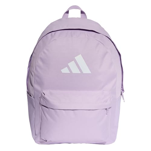adidas Unisex CLASSIC 3BARS BACKPACK, Powder Plum/White, One size